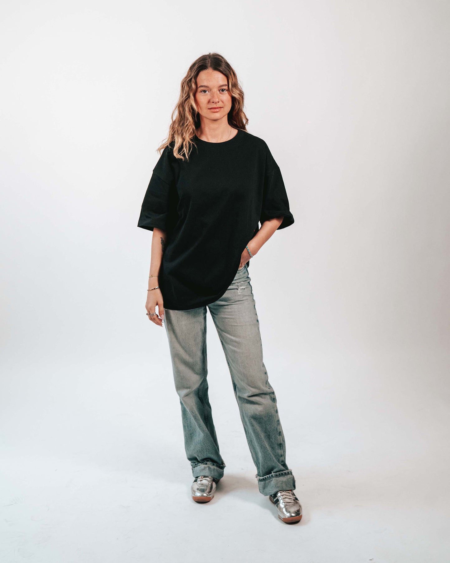 Last Night - Black Oversized Tee