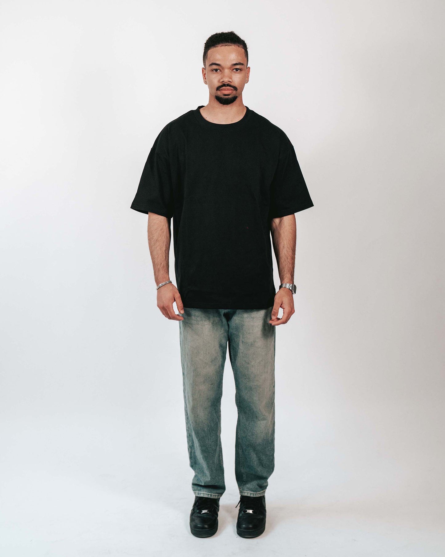 Last Night - Black Oversized Tee