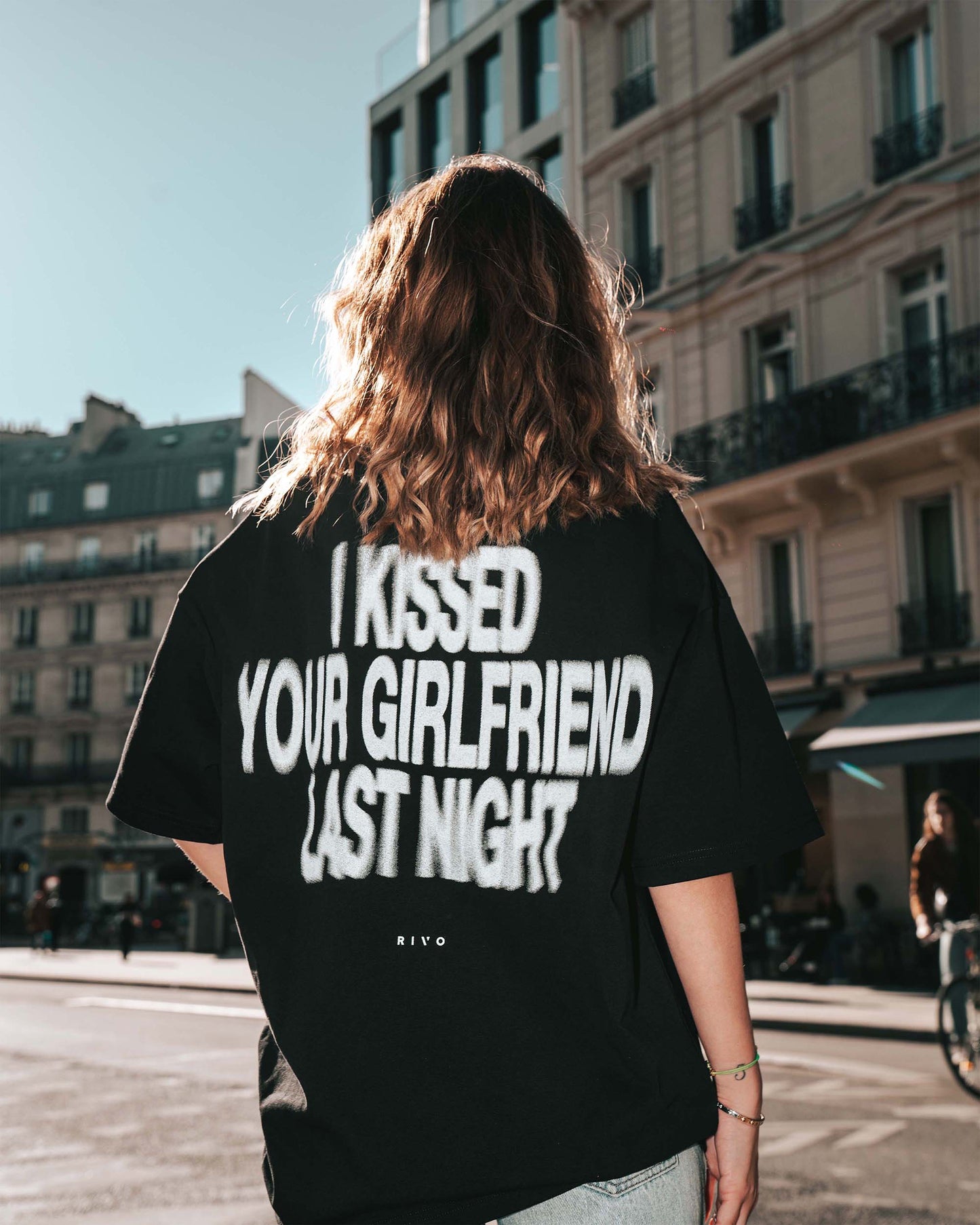 Last Night - Black Oversized Tee