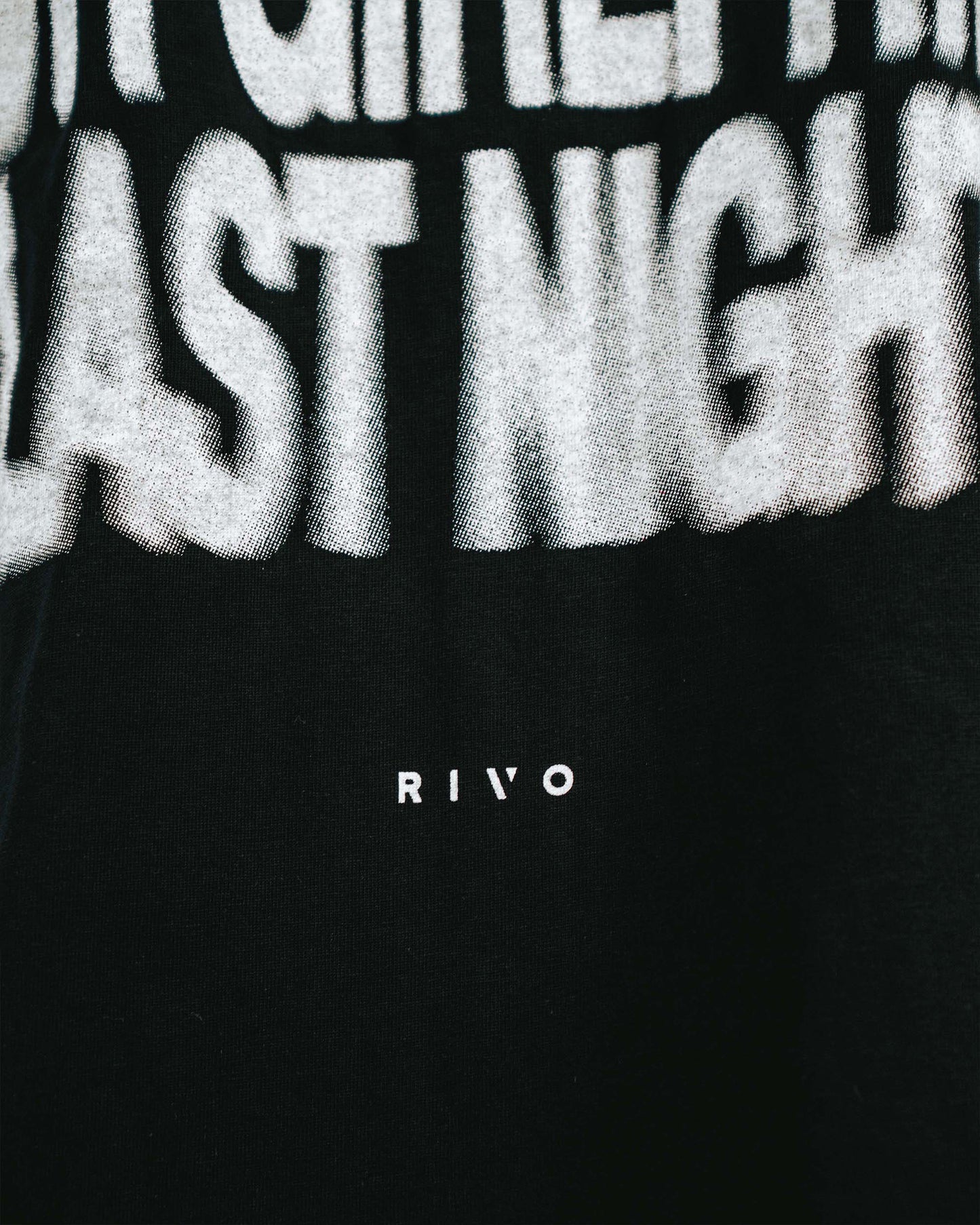 Last Night - Black Oversized Tee