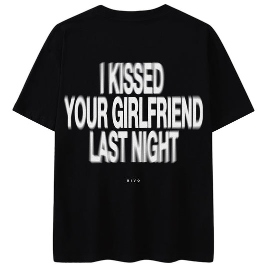 Last Night - Black Oversized Tee
